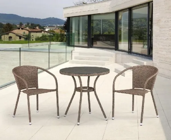 Комплект плетеной мебели AFINA из иск. ротанга T282ANT/Y137C-W56 Light Brown 2Pcs купить в Твери