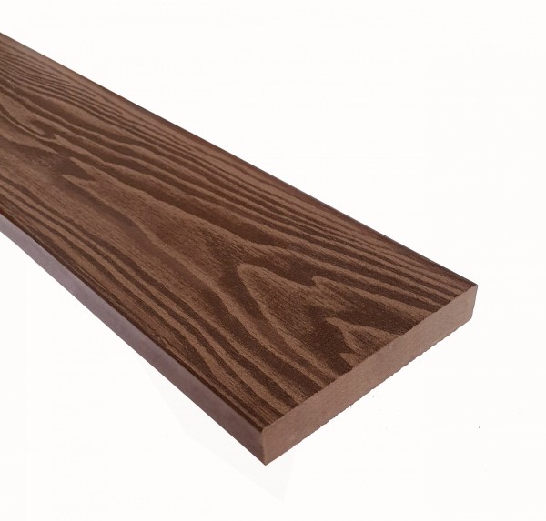 Террасная доска из ДПК Terrapol Смарт 3D Полнотелая без паза Орех Милано купить в Твери