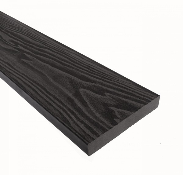 Террасная доска из ДПК Terrapol Смарт 3D Полнотелая без паза Черное дерево купить в Твери