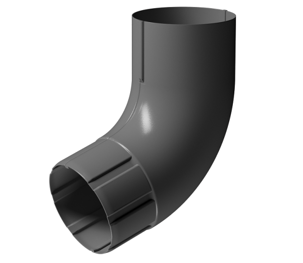 Колено 72° D90 Döcke STAL PREMIUM Графит, (RAL 7024) купить в Твери