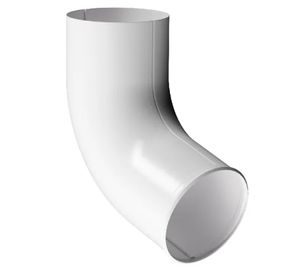 Отвод трубы D90 Döcke STAL PREMIUM Пломбир, (RAL 9010) купить в Твери