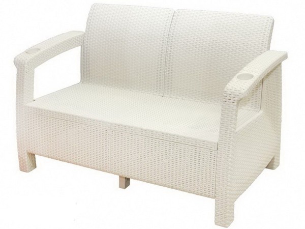 Двухместный диван Yalta Sofa Seаt белый купить в Твери