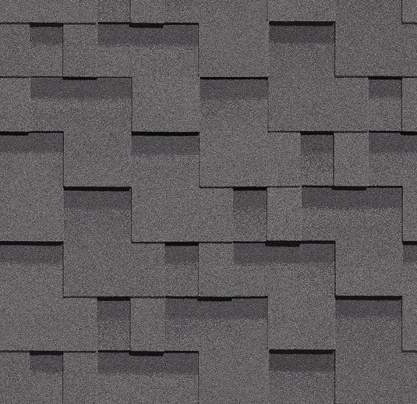 Гибкая черепица Docke, коллекция Тетрис – Серый купить в Твери
