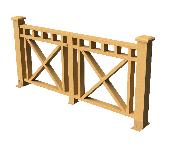 Ограждения декоративное ДПК GRINDERDECO Виктория песчаник купить в Твери