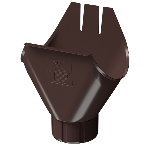 Воронка желоба D125 Döcke STAL PREMIUM Шоколад, (RAL 8019) купить в Твери