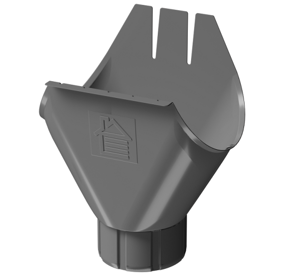 Воронка желоба D125 Döcke STAL PREMIUM Графит, (RAL 7024) купить в Твери