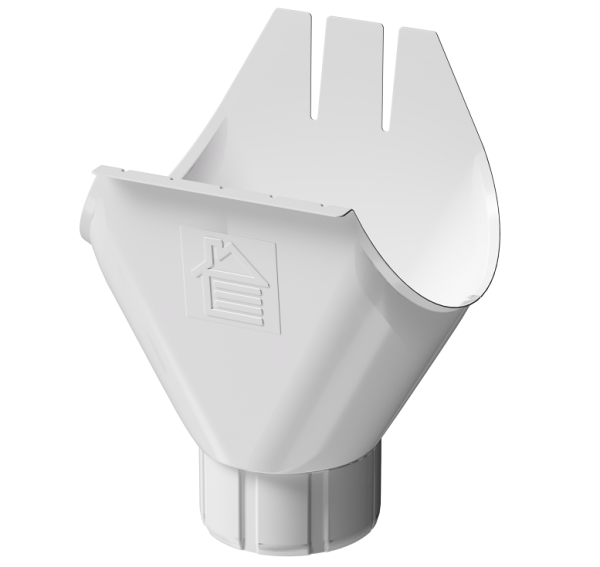 Воронка желоба D125 Döcke STAL PREMIUM Пломбир, (RAL 9010) купить в Твери