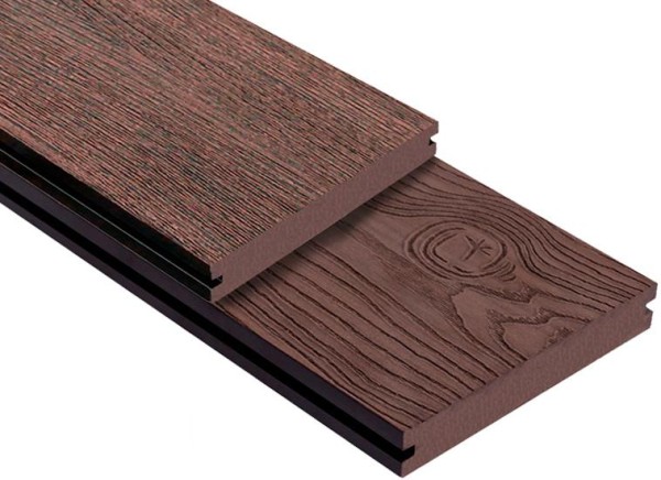 Террасная доска ДПК Outdoor 3D полнотелая STORM/OCEAN BROWN коричневая микс купить в Твери