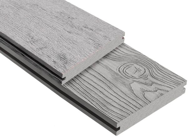 Террасная доска ДПК Outdoor 3D полнотелая STORM/OCEAN GREY серая микс купить в Твери