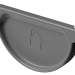 Заглушка желоба D125 Döcke STAL PREMIUM Графит, (RAL 7024) купить в Твери