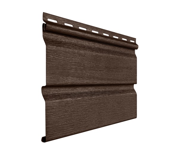 Виниловый сайдинг fineber (файнбер) - серия "стандарт", коричневый купить в Твери