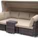 Диван-Трансформер AFINA плетеный из иск. ротанга AFM-320B Brown купить в Твери