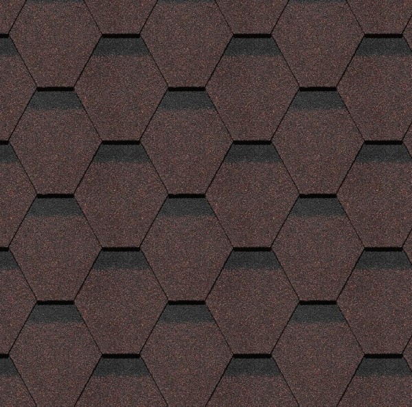 Гибкая черепица Docke, коллекция Шеффилд – Корица купить в Твери