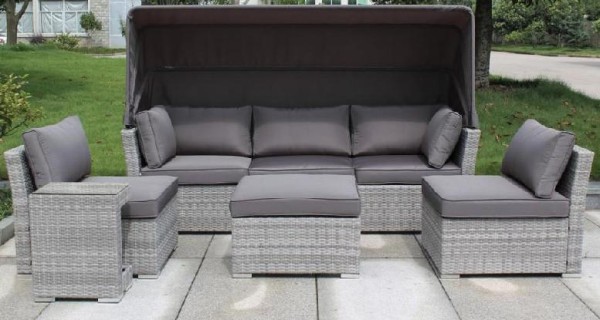 Диван-Трансформер AFINA плетеный из иск. ротанга AFM-320G Grey купить в Твери
