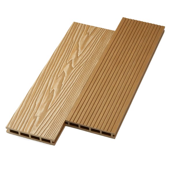 Террасная доска ДПК NanoWood двусторонняя New 3D тиснение + вельвет Орех купить в Твери