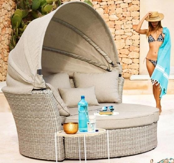 Диван-Трансформер AFINA плетеный из иск. ротанга AFM-325 Beige купить в Твери