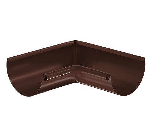 Водосток Aquasistem, система 125x90 - Угол желоба, внутренний 90° RAL 8017 Коричневый купить в Твери