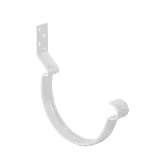 Водосток Aquasistem, система 150/100 - Крюк крепления желоба короткий RAL 9003 Белый купить в Твери