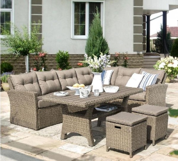 Комплект мебели AFINA плетеной из иск. ротанга AFM-307B Beige купить в Твери