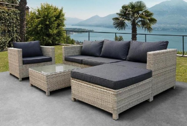 Комплект мебели AFINA плетеной из иск. ротанга YR821G Grey/Grey купить в Твери