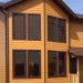 Фиброцементный сайдинг Latonit Красное дерево (RAL 8001/8008) купить в Твери