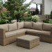 Комплект мебели AFINA плетеной из иск. ротанга YR825B Beige купить в Твери