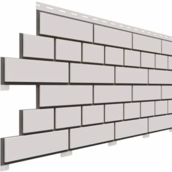 Фасадная панель Доломит Кирпич, Белый купить в Твери