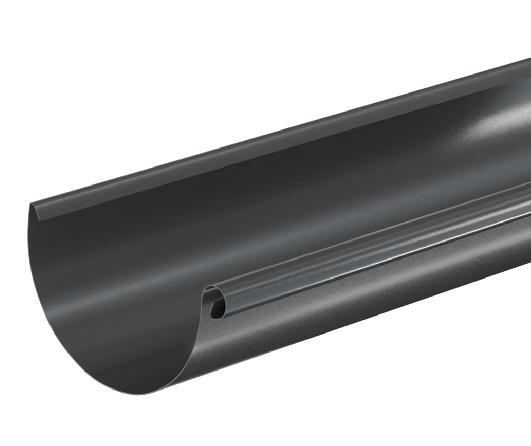 Водосток Aquasistem, система 150/100 - Водосточный желоб 3.00м RAL 7024 Тёмно-серый купить в Твери
