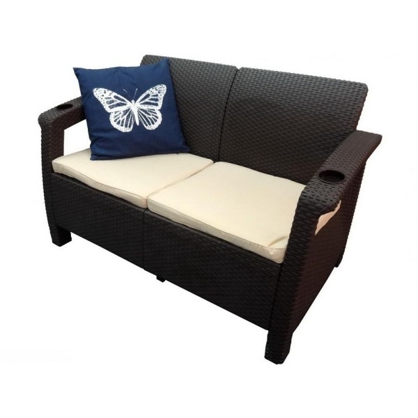 Двухместный диван Yalta Sofa Seаt венге купить в Твери