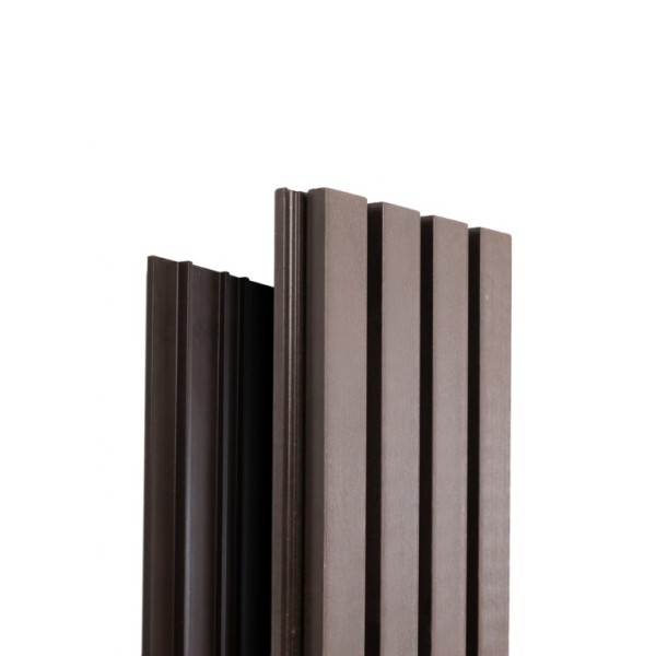 Фасадная доска Ecodecking Техно реечная 200х26х3000 Венге купить в Твери