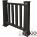 Ограждение из ДПК Outdoor Классик 3D STORM чёрный купить в Твери