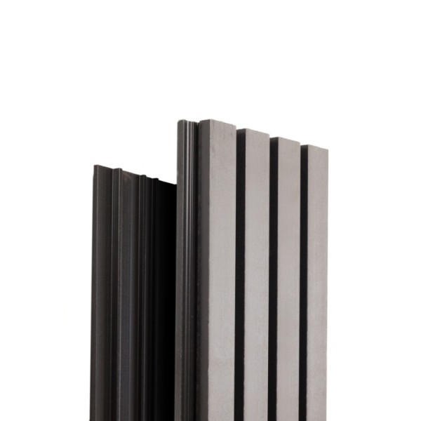 Фасадная доска Ecodecking Техно реечная 200х26х3000 Серый купить в Твери