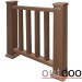 Ограждение из ДПК Outdoor Классик 3D STORM коричневый микс купить в Твери