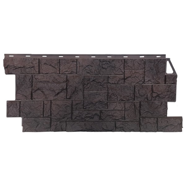 Фасадная панель FineBer, Камень Дикий, Коричневый купить в Твери