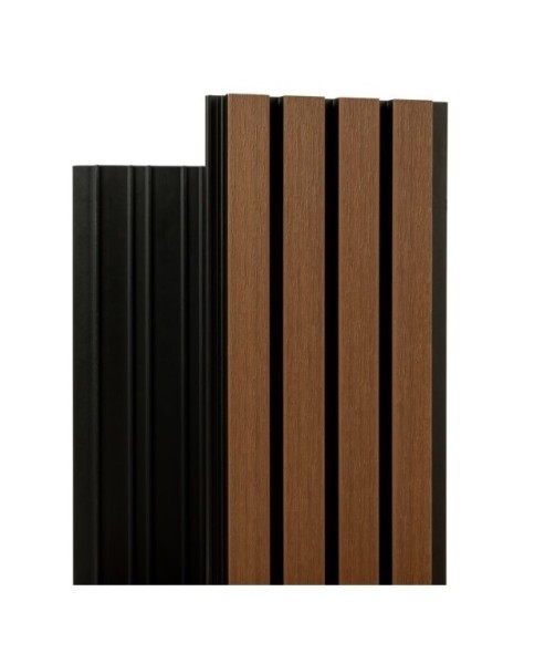 Фасадная реечная панель Ecodecking Скай коэкструзия 200х20х3000 Тик купить в Твери