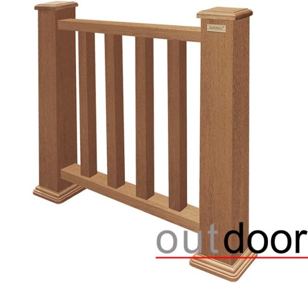 Ограждение из ДПК Outdoor Классик 3D STORM дуб купить в Твери