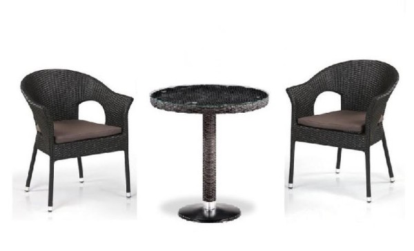 Комплект плетеной мебели AFINA из иск. ротанга T601/Y79A-W53 Brown 2Pcs купить в Твери