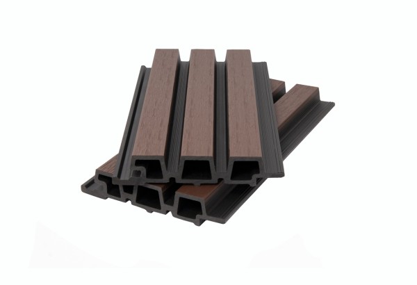 Фасадная панель брусковая двухцветная co-extrusion, chocolate mix купить в Твери
