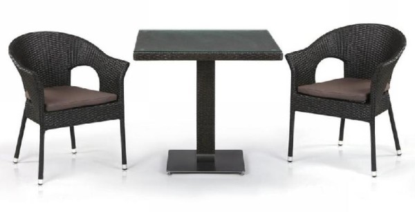 Комплект плетеной мебели AFINA из иск. ротанга T605SWT/Y79A-W53 Brown 2Pcs купить в Твери