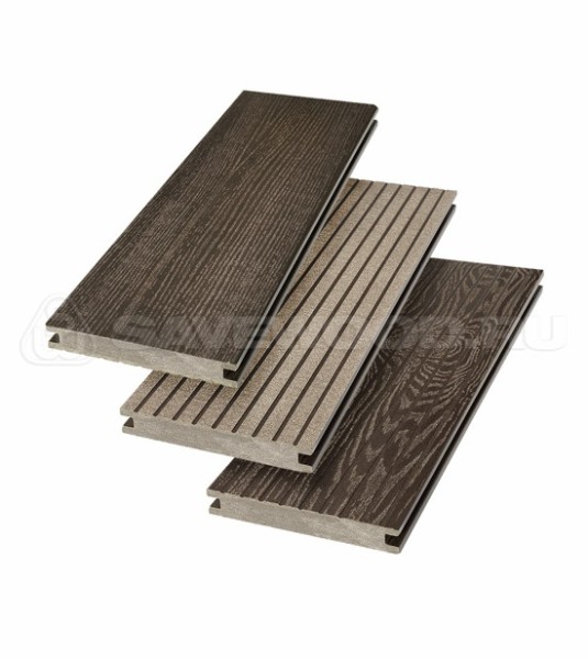 Террасная доска SW Fraxinus (R) полнотелая «SaveWood» Темно-коричневый купить в Твери