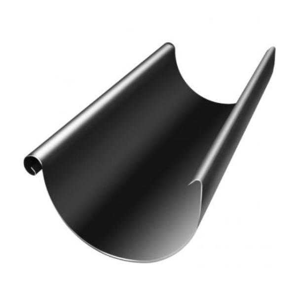 Водосток Grand Line 125x90 – Желоб 3м RAL 9005 купить в Твери
