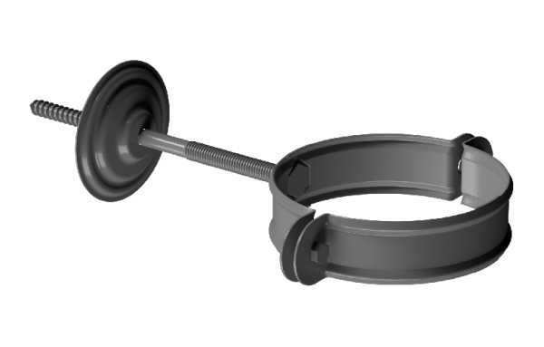 Хомут трубы D90 Döcke STAL PREMIUM Графит, (RAL 7024) купить в Твери