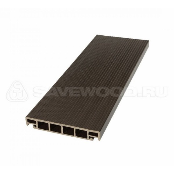 Террасная доска из ДПК SW-Salix «SaveWood» темно-коричневый купить в Твери