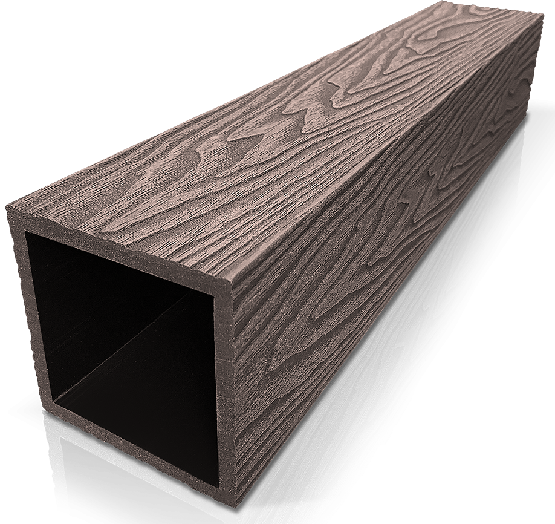 Столб ДПК 3D GardenParkett фактура дерева Венге купить в Твери