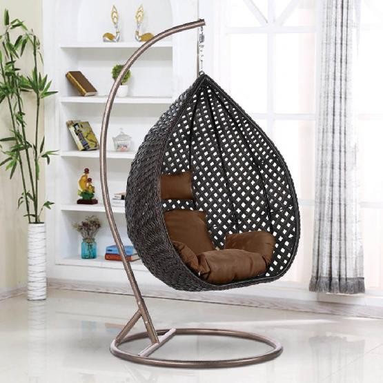 Кресло Подвесное из искусственного ротанга AFM-250B-L Brown купить в Твери
