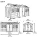 Сарай пластиковый LifeTime 15x8 DD купить в Твери