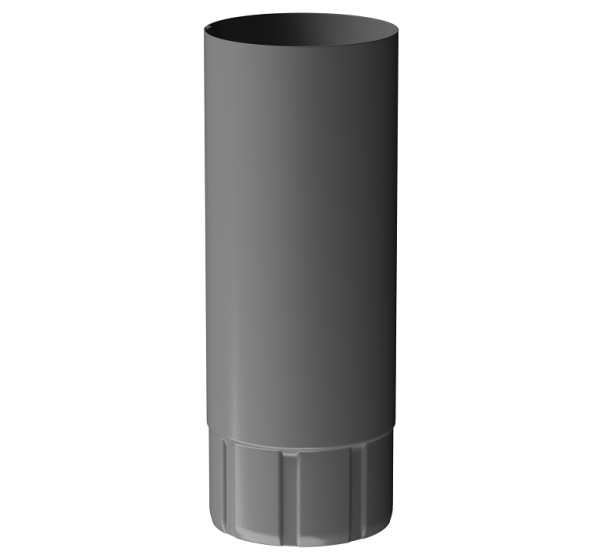 Труба водосточная 1 м D90 Döcke STAL PREMIUM Графит, (RAL 7024) купить в Твери