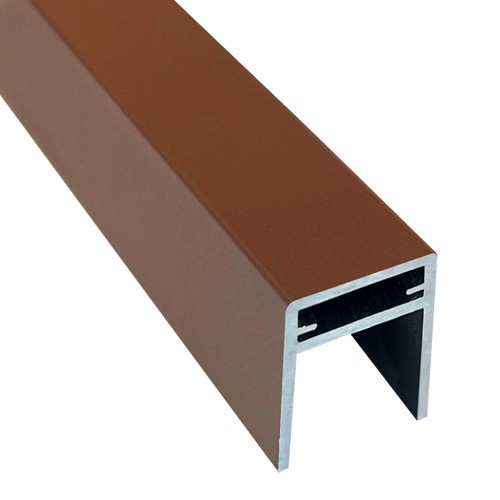 П-профиль Алюминиевый EasyDecking 35x25 Коричневый купить в Твери