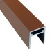 П-профиль Алюминиевый EasyDecking 35x25 Коричневый купить в Твери