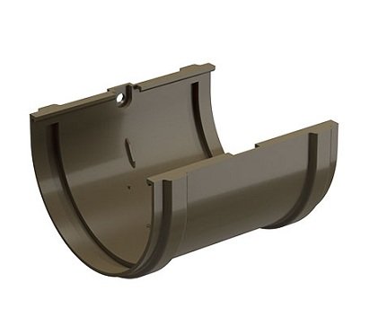 Соединитель желоба Docke Premium ПВХ - Каштан купить в Твери